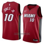 Maillot Miami Heat Derrick Jones Jr. No 10 Statement 2018 Rouge