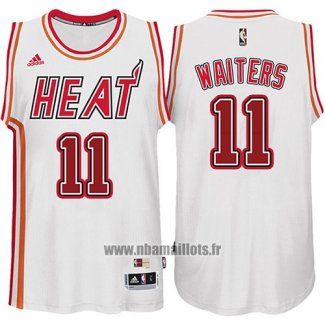 Maillot Miami Heat Dion Waiters No 11 Retro Blanc