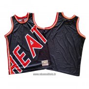 Maillot Miami Heat Mitchell & Ness Big Face Bleu