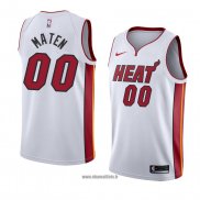 Maillot Miami Heat Yante Maten No 00 Association 2018 Blanc