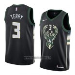 Maillot Milwaukee Bucks Jason Terry No 3 Statement 2018 Noir