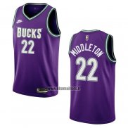 Maillot Milwaukee Bucks Khris Middleton NO 22 Classic 2022-23 Volet