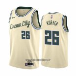 Maillot Milwaukee Bucks Kyle Korver No 26 Ville Crema