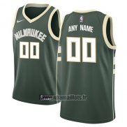 Maillot Milwaukee Bucks Personnalise 2017-18 Vert