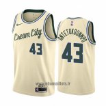 Maillot Milwaukee Bucks Thanasis Antetokounmpo No 43 Ville Crema