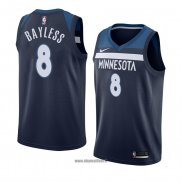 Maillot Minnesota Timberwolves Jerryd Bayless No 8 Icon 2018 Bleu