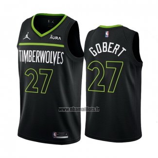 Maillot Minnesota Timberwolves Rudy Gobert NO 27 Statement 2022-23 Noir