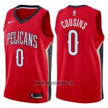 Maillot New Orleans Pelicans Demarcus Cousins No 0 Statement 2017-18 Rouge