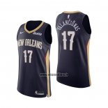 Maillot New Orleans Pelicans Jonas Valanciunas NO 17 Icon Authentique Bleu