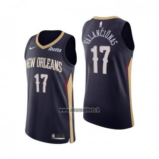Maillot New Orleans Pelicans Jonas Valanciunas NO 17 Icon Authentique Bleu