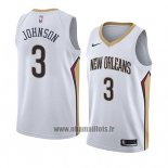 Maillot New Orleans Pelicans Stanley Johnson No 3 Association 2018 Blanc