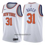 Maillot New York Knicks Ron Baker No 31 Association 2017-18 Blanc