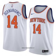 Maillot New York Knicks Willy Hernangomez No 14 Statement 2018 Blanc