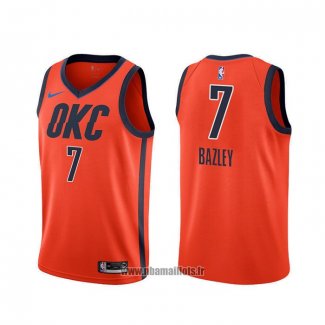 Maillot Oklahoma City Thunder Darius Bazley NO 7 Earned Orange