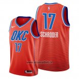 Maillot Oklahoma City Thunder Dennis Schroder No 17 Statement Orange