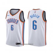 Maillot Oklahoma City Thunder Hamidou Diallo NO 6 Association Blanc