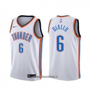 Maillot Oklahoma City Thunder Hamidou Diallo NO 6 Association Blanc