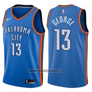 Maillot Oklahoma City Thunder Paul George No 13 2017-18 Bleu