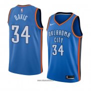 Maillot Oklahoma City Thunder Tyler Davis No 34 Icon 2018 Bleu