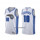 Maillot Orlando Magic Evan Fournier No 10 Earned 2020-21 Blanc