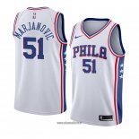 Maillot Philadelphia 76ers Boban Marjanovic No 51 Association 2018 Blanc