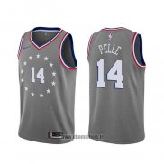 Maillot Philadelphia 76ers Norvel Pelle NO 14 Ville 2019-20 Gris