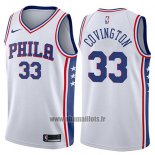 Maillot Philadelphia 76ers Robert Covington No 33 Swingman Association 2017-18 Blanc