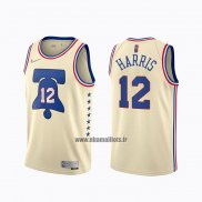 Maillot Philadelphia 76ers Tobias Harris No 12 Earned 2020-21 Crema