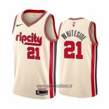 Maillot Portland Trail Blazers Hassan Whiteside No 21 Ville Crema