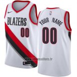 Maillot Portland Trail Blazers Personnalise 2017-18 Blanc