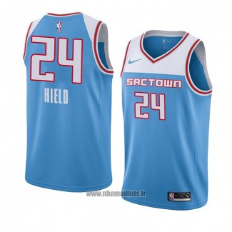 Maillot Sacramento Kings Buddy Hield No 24 Ville 2018-19 Bleu