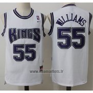 Maillot Sacramento Kings Jason Williams No 55 Retro Blanc