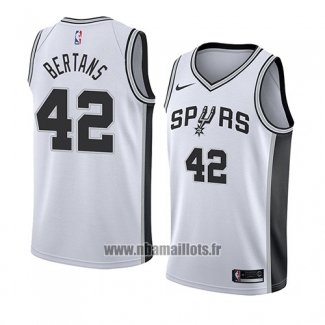 Maillot San Antonio Spurs Davis Bertans No 42 Association 2018 Blanc