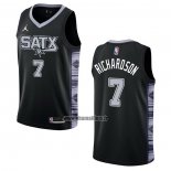 Maillot San Antonio Spurs Josh Richardson NO 7 Statement 2022-23 Noir