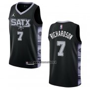 Maillot San Antonio Spurs Josh Richardson NO 7 Statement 2022-23 Noir