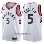 Maillot Tornto Raptors Bruno Caboclo No 5 Association 2017-18 Blanc