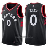 Maillot Tornto Raptors Cj Miles No 0 Statement 2017-18 Noir