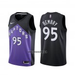 Maillot Tornto Raptors Deandre Bembry No 95 Earned 2020-21 Noir Volet