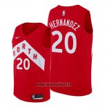 Maillot Tornto Raptors Dewan Hernandez No 20 Earned Rouge