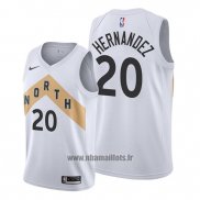 Maillot Tornto Raptors Dewan Hernandez No 20 Ville Blanc