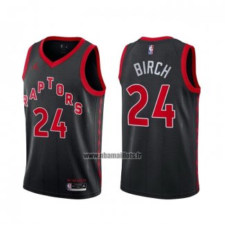 Maillot Tornto Raptors Khem Birch No 24 Statement 2020-21 Noir