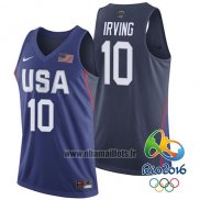 Maillot USA 2016 Kyrie Irving No 10 Bleu