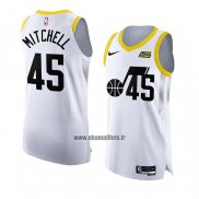 Maillot Utah Jazz Donovan Mitchell NO 45 Association Authentique 2022-23 Blanc