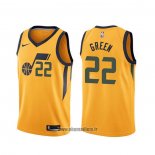 Maillot Utah Jazz Jeff Green NO 22 Statement Jaune