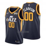 Maillot Utah Jazz Jordan Clarkson NO 00 Icon Bleu