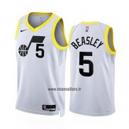 Maillot Utah Jazz Malik Beasley NO 5 Association 2022-23 Blanc