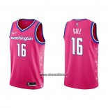 Maillot Washington Wizards Anthony Gill NO 16 Ville 2022-23 Rosa