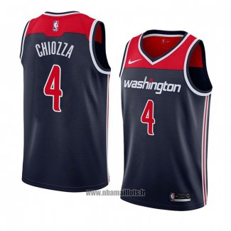 Maillot Washington Wizards Chris Chiozza No 4 Statement 2018 Noir