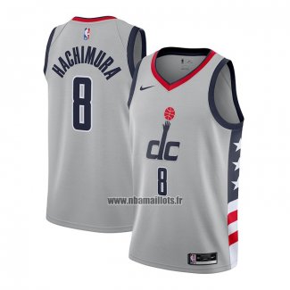 Maillot Washington Wizards Rui Hachimura No 8 Ville 2020-21 Gris