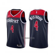 Maillot Washington Wizards Russell Westbrook No 4 Association 2020-21 Bleu